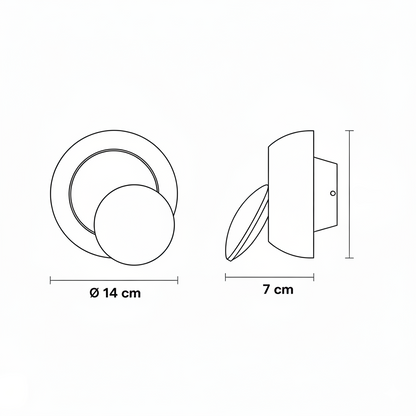 Applique Rotative Murale Résistante à 350 Degrés