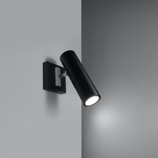 Applique Acier Orientable Minimaliste Noire