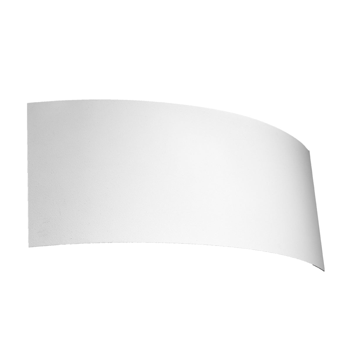 Applique Murale Arc en Métal Blanc, Éclairage Haut et Bas