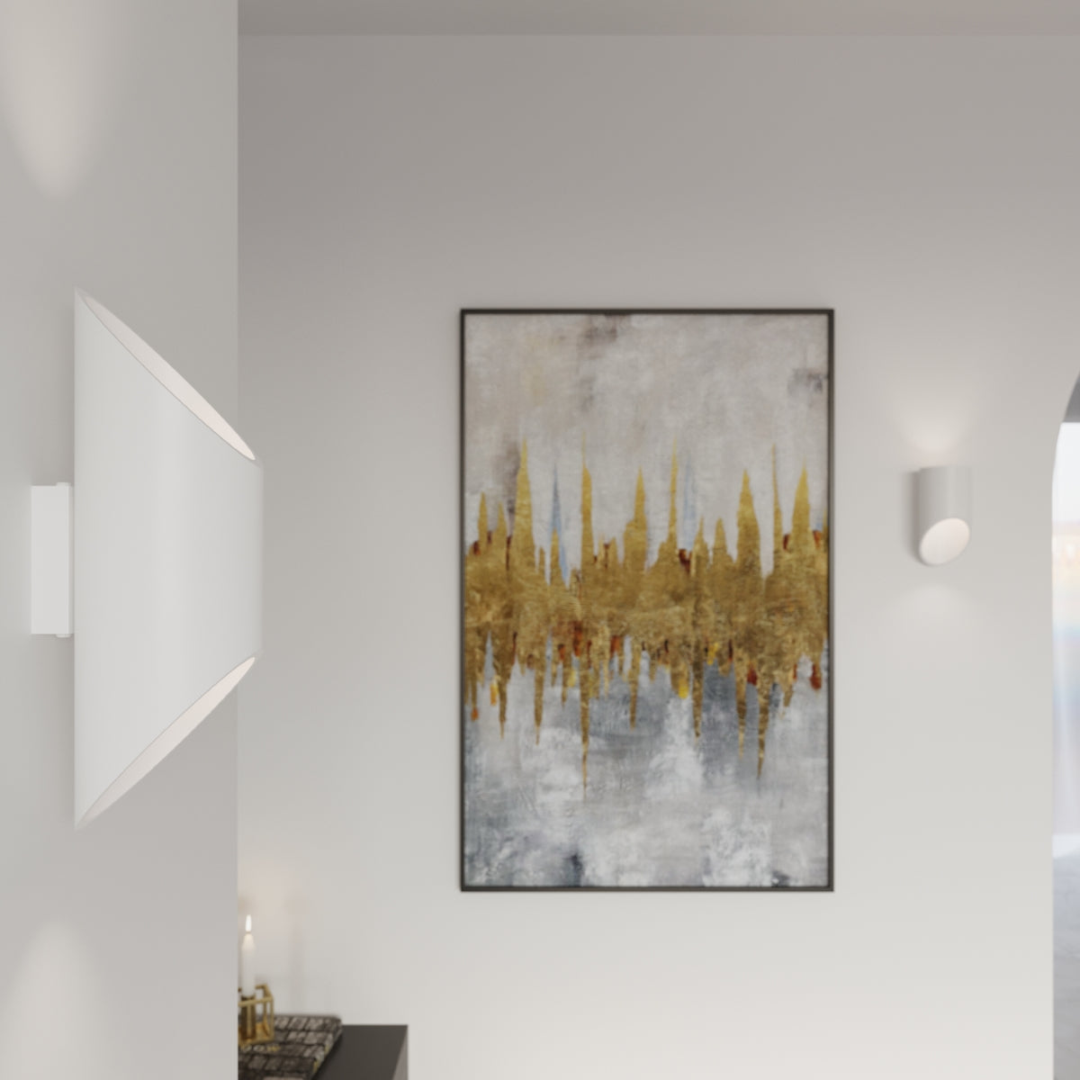 Applique Murale Bambou 30 Blanche