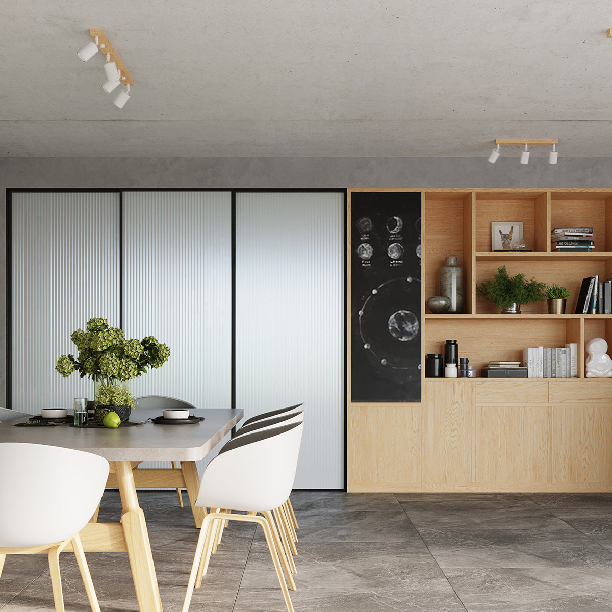 Applique Murale Orientable Bois et Métal Blanc, Spot GU10
