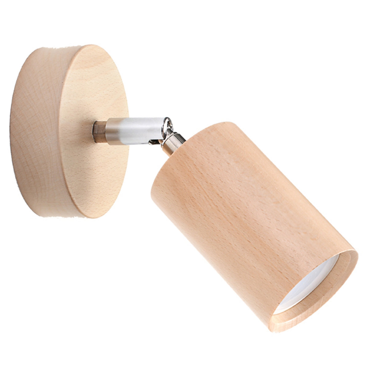 Applique Murale Orientable en Bois Naturel