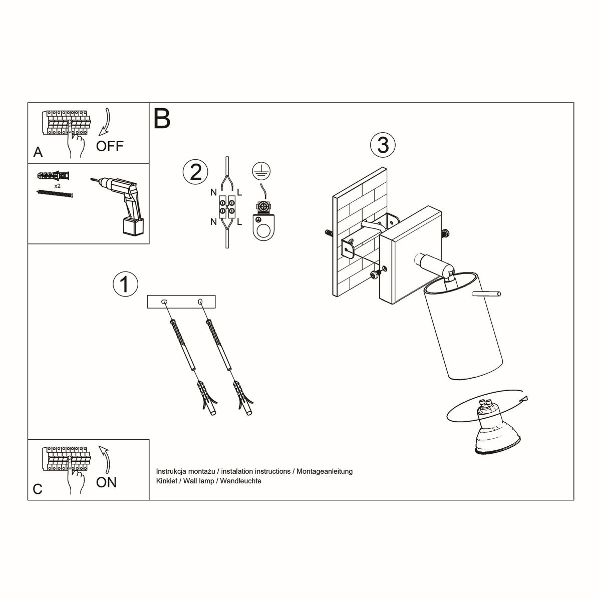 Applique Murale Orientable en Bois Naturel