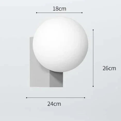 Applique Murale LED Bulle Métal