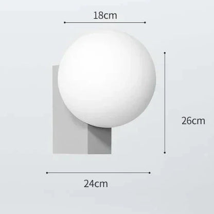Applique Murale LED Bulle Métal