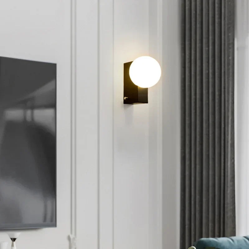 Applique Murale LED Bulle Métal