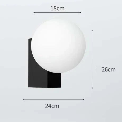 Applique Murale LED Bulle Métal