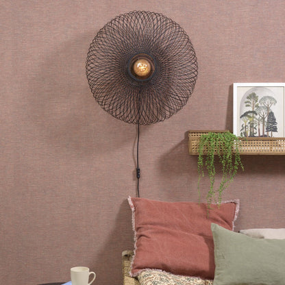 Applique Murale Cango Fer Noir Ajouré 60 cm