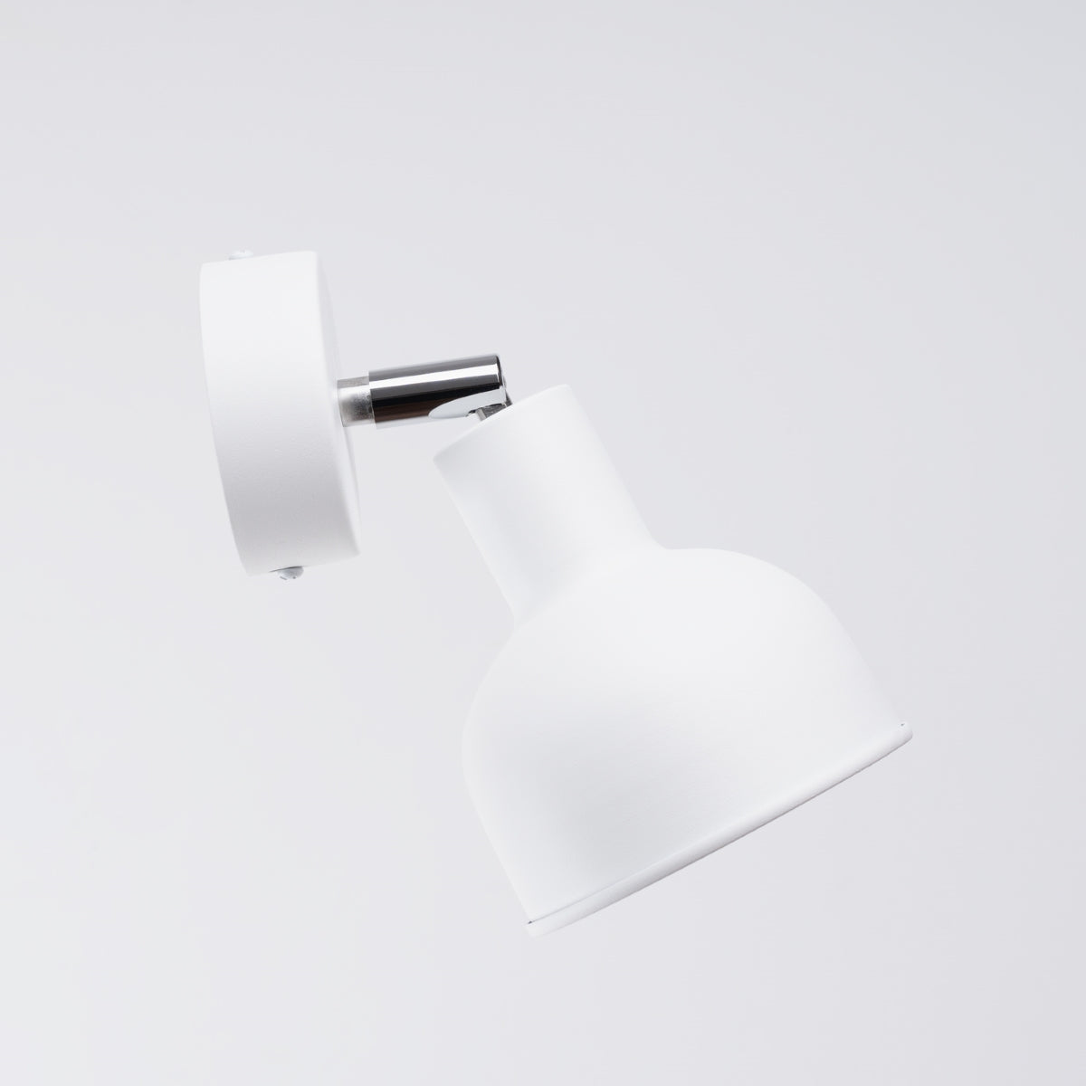 Applique Murale Cloche Réglable Elba Blanc en Acier