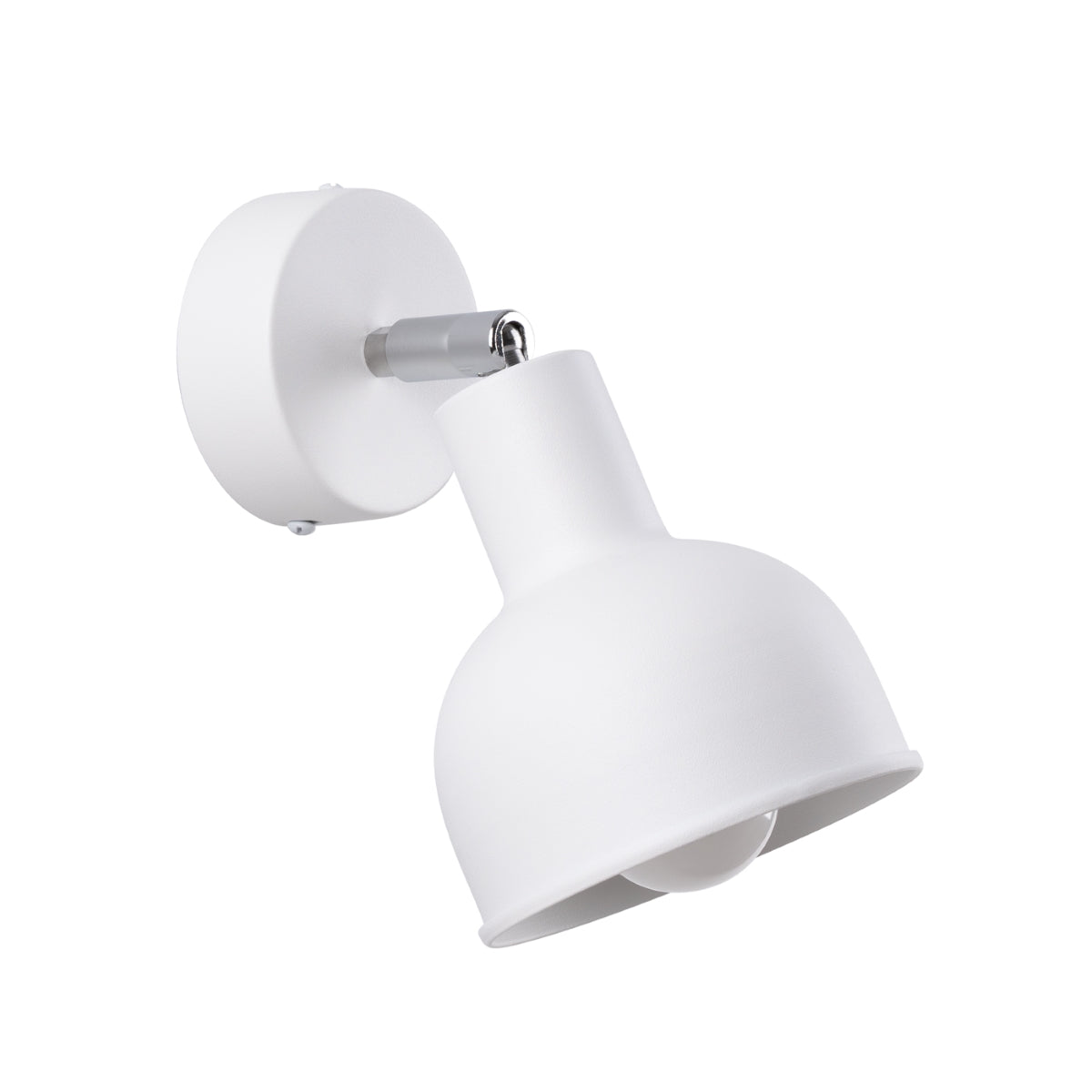 Applique Murale Cloche Réglable Elba Blanc en Acier