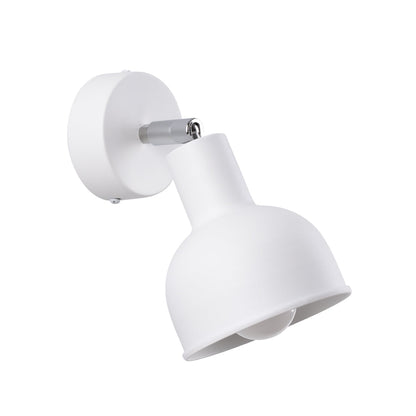 Applique Murale Cloche Réglable Elba Blanc en Acier