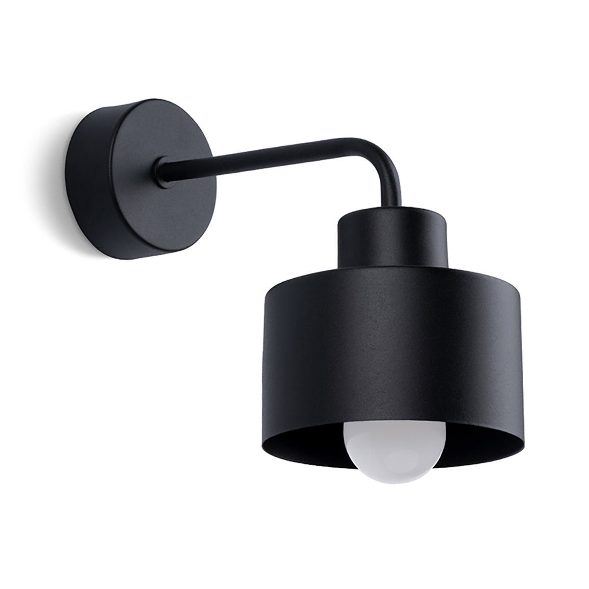 Applique Murale Cloche Design Acier Noir