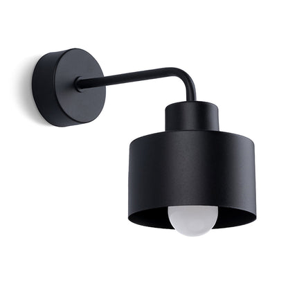 Applique Murale Cloche Design Acier Noir