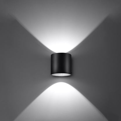 [EXP] Applique Murale Cylindrique en Aluminium Noir Mat