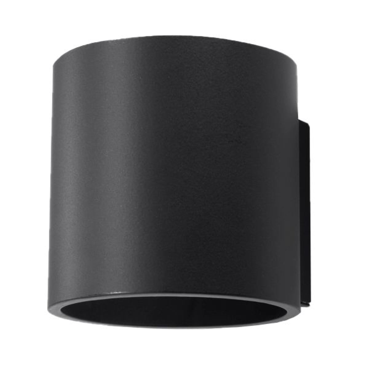 [EXP] Applique Murale Cylindrique en Aluminium Noir Mat