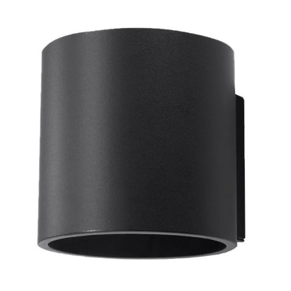 [EXP] Applique Murale Cylindrique en Aluminium Noir Mat