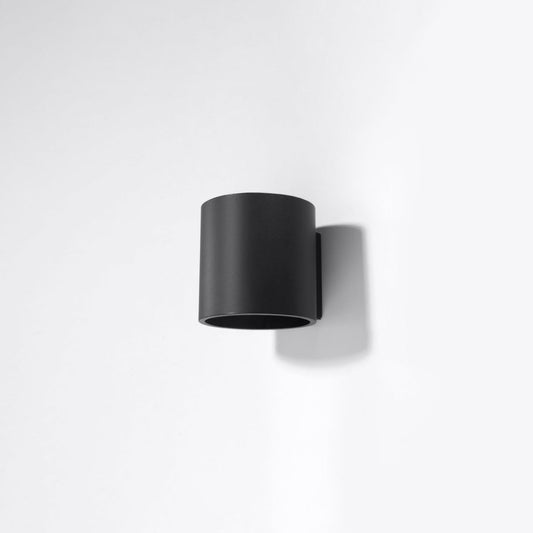 Applique Murale Cylindrique Noire