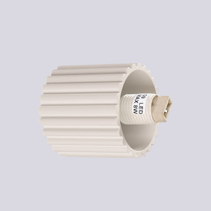 Applique Murale Halo Beige IP44 en Aluminium Nervuré