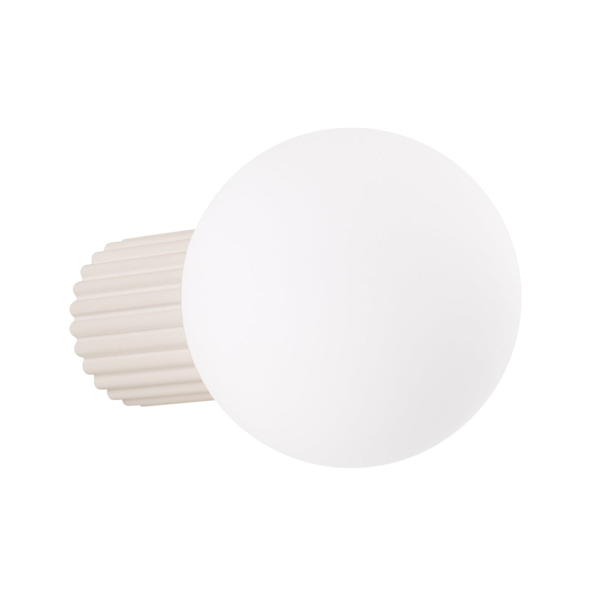 Applique Murale Halo Beige IP44 en Aluminium Nervuré