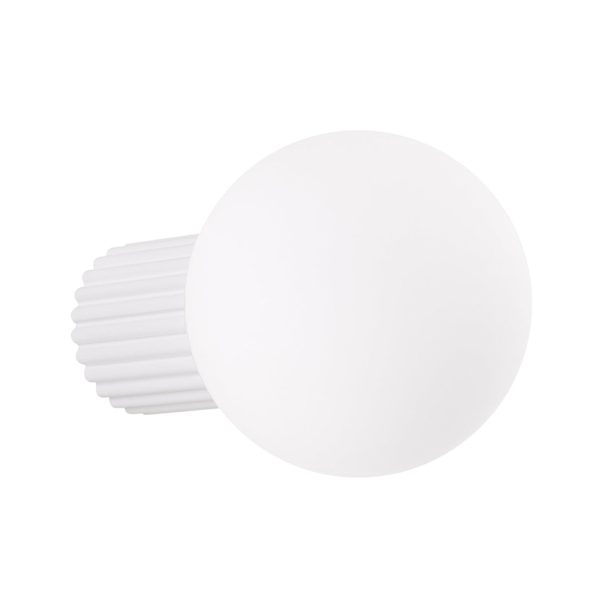 Applique Murale Halo Blanc IP44 en Aluminium Nervuré