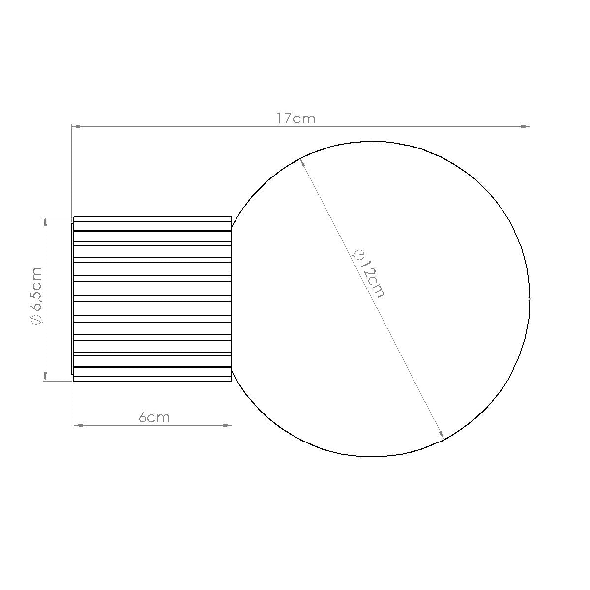 Applique Murale Halo Blanc IP44 en Aluminium Nervuré
