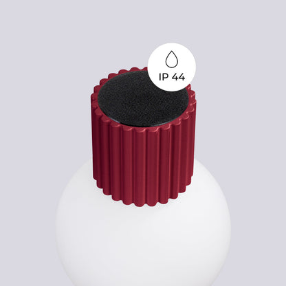 Applique Murale Halo Bordeaux IP44 en Aluminium Nervuré