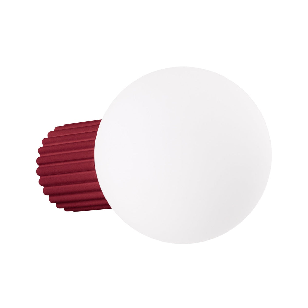 Applique Murale Halo Bordeaux IP44 en Aluminium Nervuré