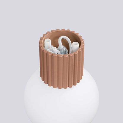 Applique Murale Halo Moka IP44 en Aluminium Nervuré