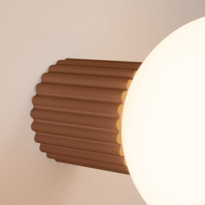 Applique Murale Halo Moka IP44 en Aluminium Nervuré