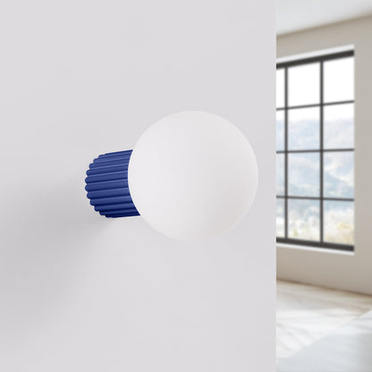 Applique Murale Halo Outremer IP44 en Aluminium Nervuré