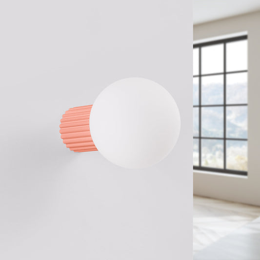Applique Murale Halo Pêche IP44 en Aluminium Nervuré