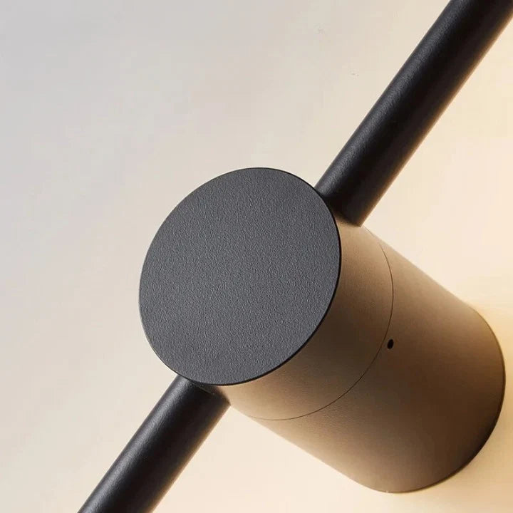 Applique Murale LED Verticale Noire Aluminium