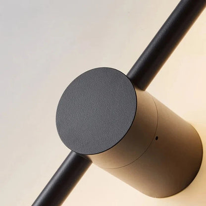 Applique Murale LED Verticale Noire Aluminium