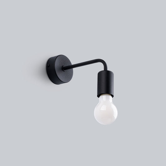 Applique Lumea Noire Bras Coudé Minimaliste