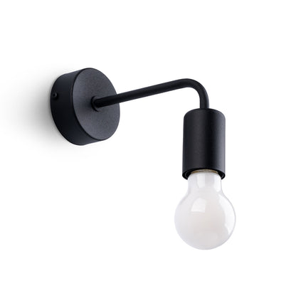Applique Lumea Noire Bras Coudé Minimaliste