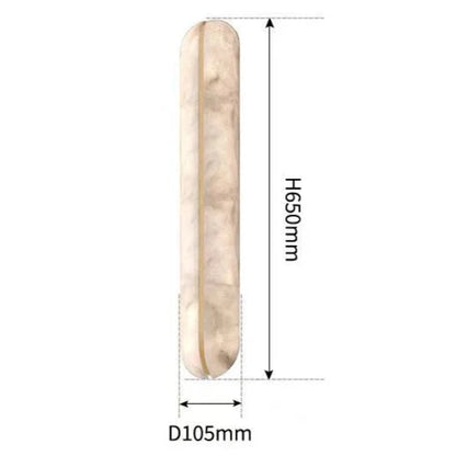 Applique Murale Ligne LED en Marbre et Cuivre