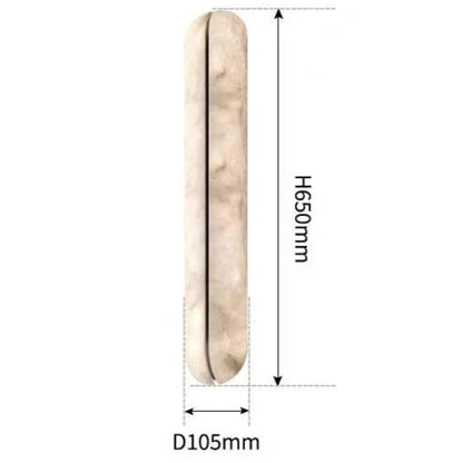 Applique Murale Ligne LED en Marbre et Cuivre