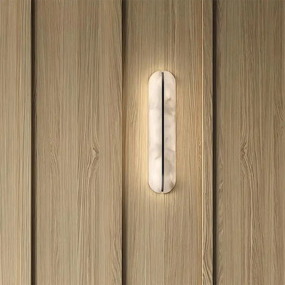Applique Murale Ligne LED en Marbre et Cuivre