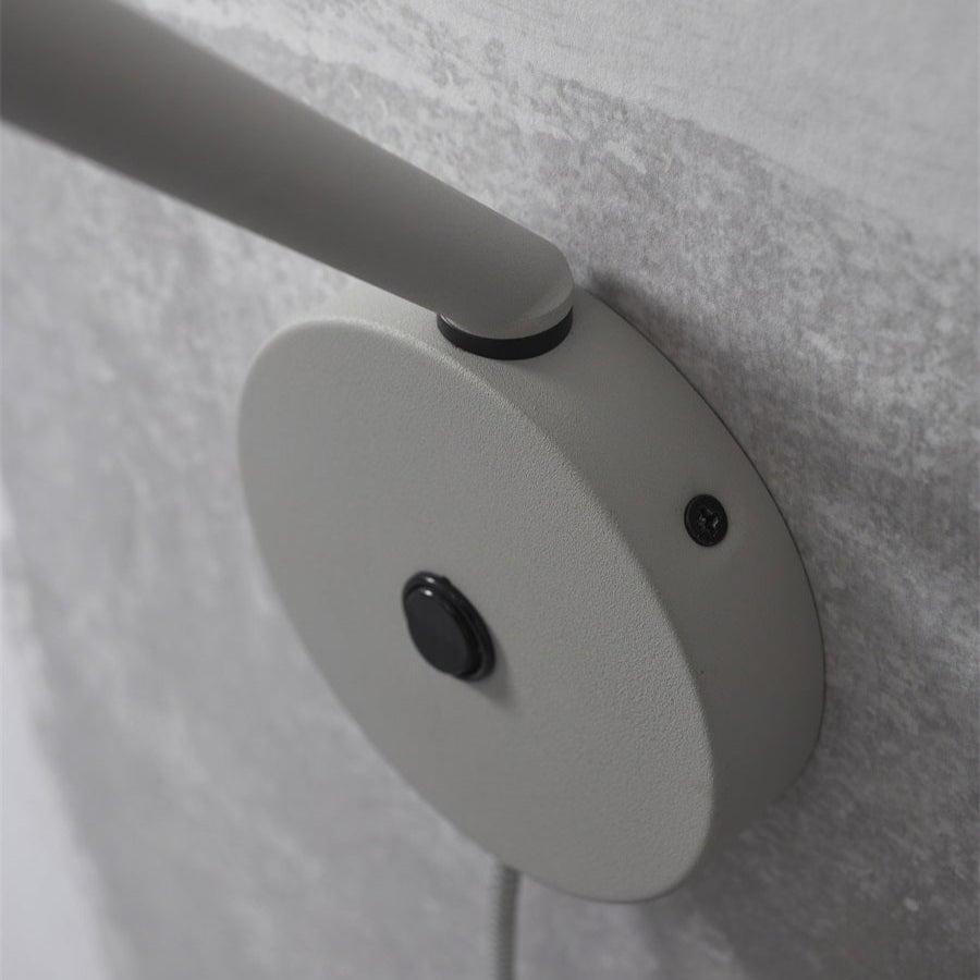 Applique Murale Bordeaux Spot Orientable Fer Gris Clair GU10
