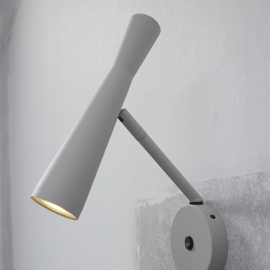 Applique Murale Bordeaux Spot Orientable Fer Gris Clair GU10