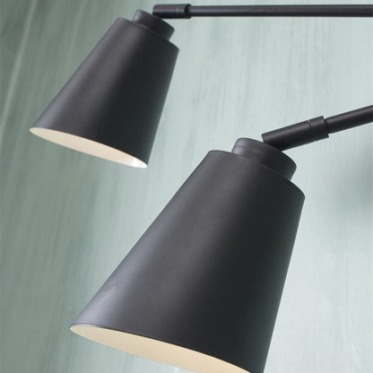 Applique Murale Bremen 2 Bras Fer Noir 135 cm