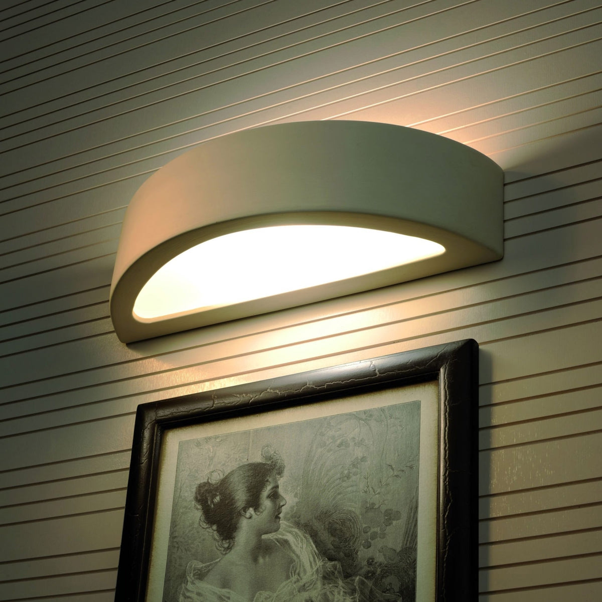 Applique Murale Céramique Demi-Cercle LED