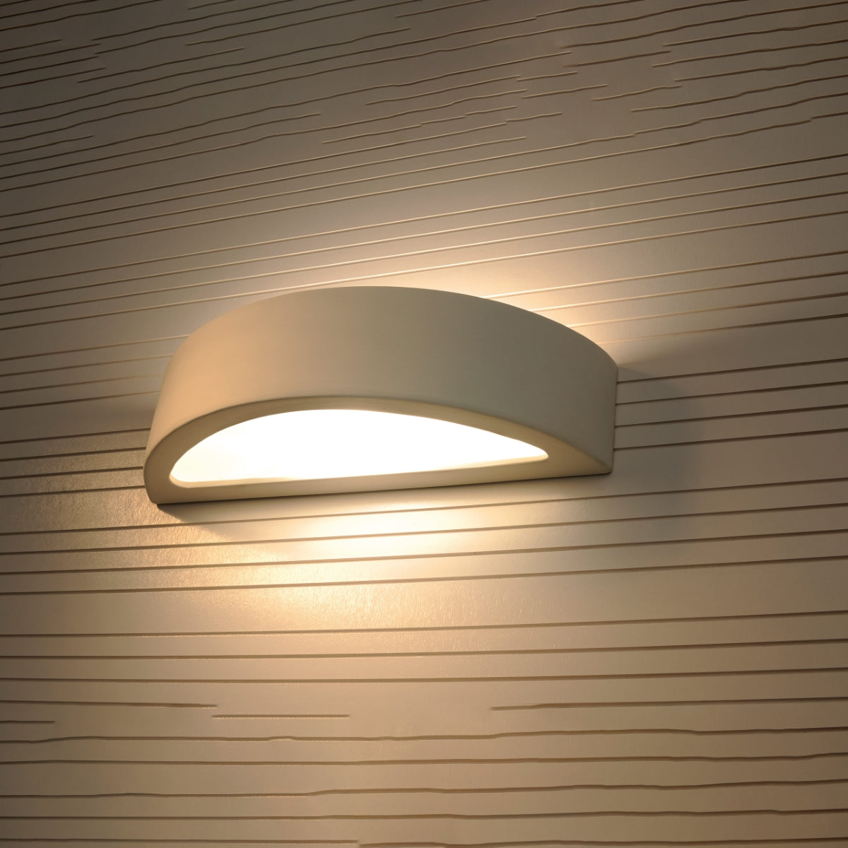 Applique Murale Céramique Demi-Cercle LED