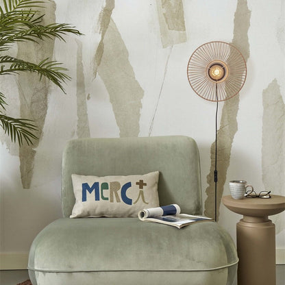 Applique Murale Hokkaido Bambou Naturel Ronde 25 cm