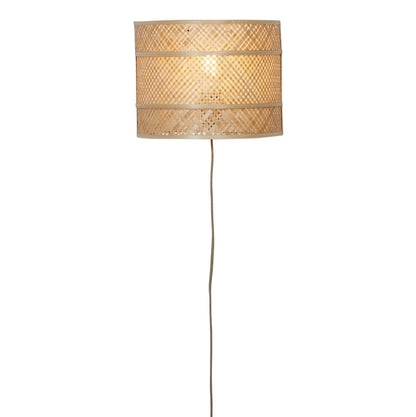 Applique Murale Langkawi Bambou Tressé Naturel 32 cm