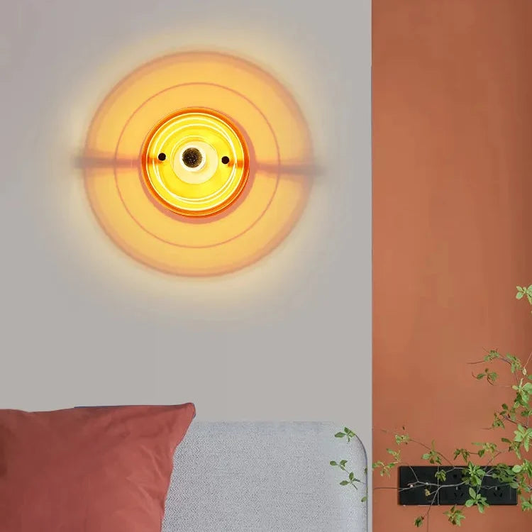 Applique Murale LED 3D Colorée Rétro