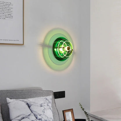 Applique Murale LED 3D Colorée Rétro