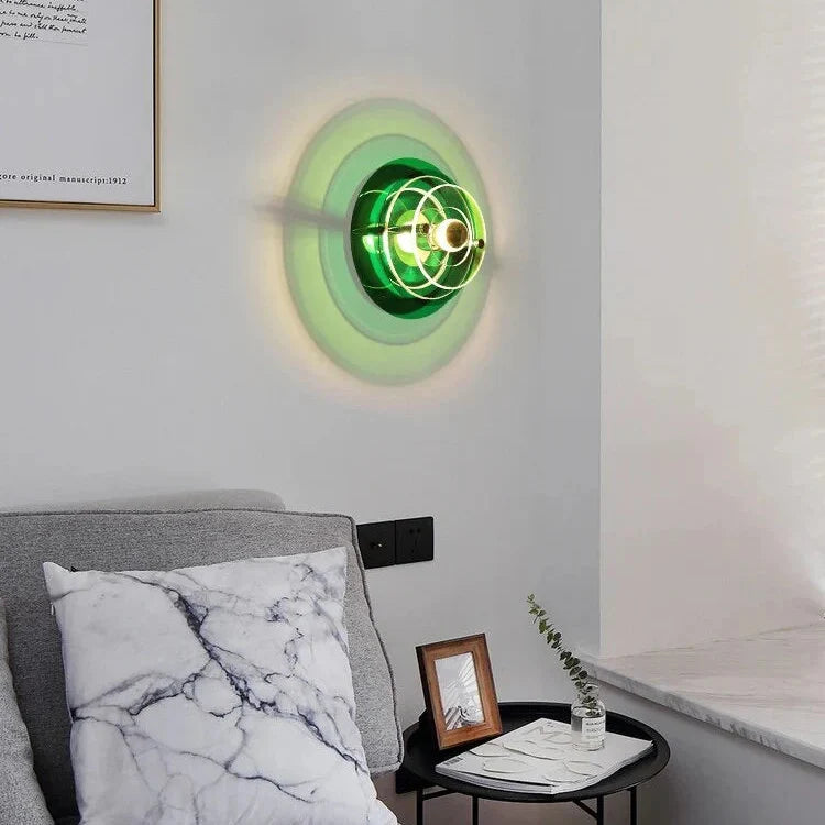 Applique Murale LED 3D Colorée Rétro