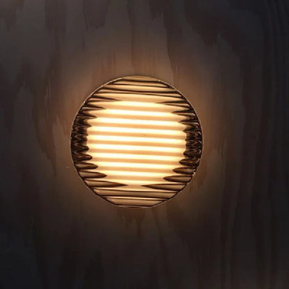 Applique Murale LED Boule Acrylique Ondulée