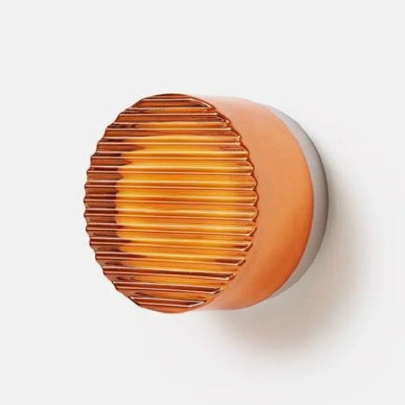 Applique Murale LED Boule Acrylique Ondulée